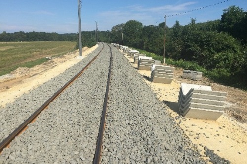 Wiederherstellung von Streckenabschnitten mit Fehlern im Bahnunterbau auf der Bahnlinie Nr. 20 Székesfehérvár – Szombathely zwischen Veszprém – Herend zwischen den Abschnitten 562-567 hm., weiterhin zwischen Szentgál – Városlőd-Kislőd zwischen den Abschnitten 687-691 hm.