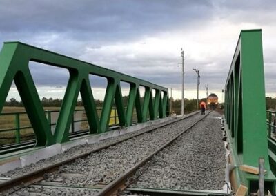 As part of the project of reconstructing the railway bridge in Hegyeshalom – Rajka country border railway line, section 988+10 hm, carrying out related work operations