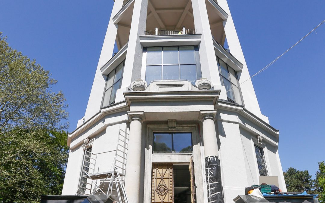 The Water Tower of Brenner Park has been renewed inside and outside