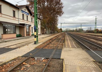 Infrastrukturelle Entwicklung des Bahnhofs Fertőszentmiklós