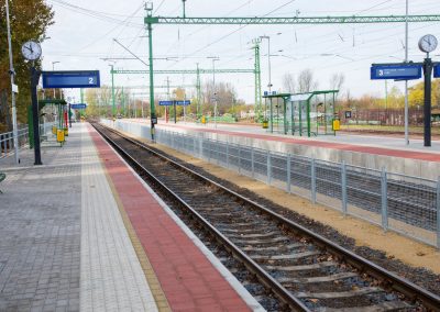 Infrastrukturelle Entwicklung des Bahnhofs Fertőszentmiklós