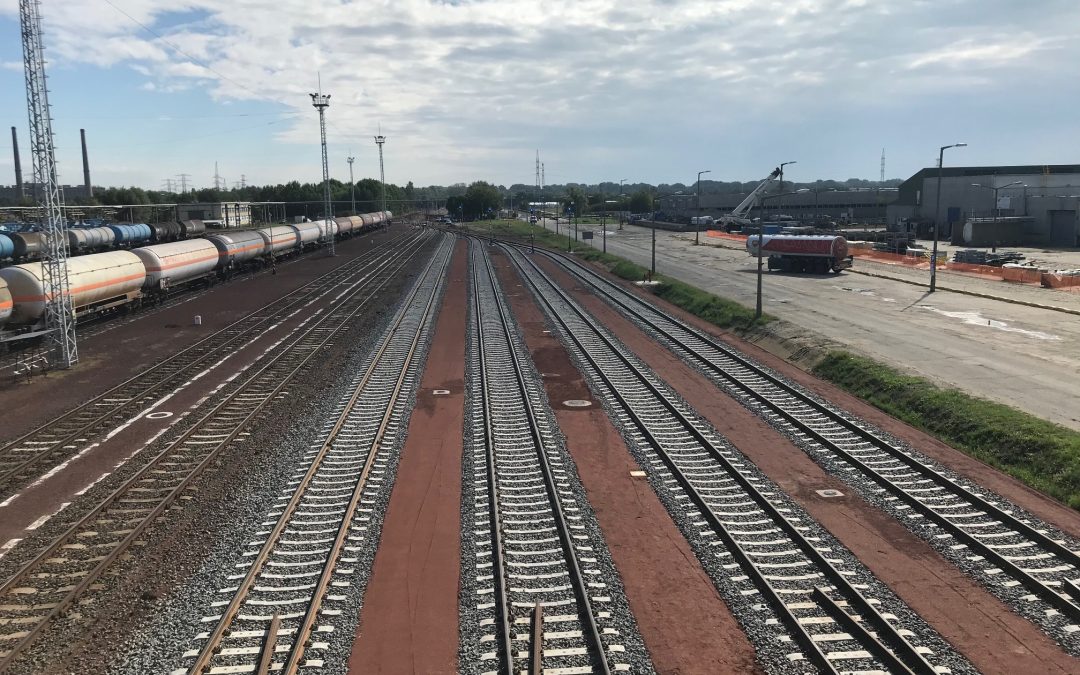 Establishment of railway storage lines and construction of a connecting track in the Tisza Refinery