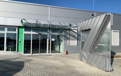 The construction of the office wing added to the automotive test track in Zalaegerszeg has been completed