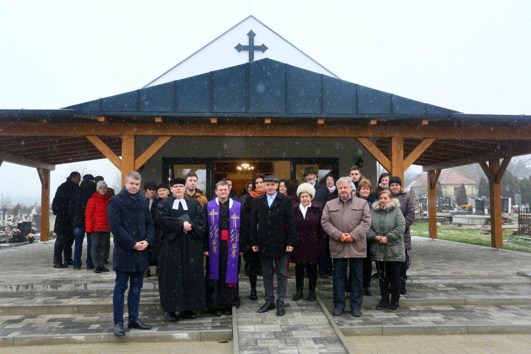 The construction of the funeral home in Nagysimonyi