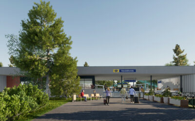 The station building of Balatonfenyves railway station will be renewed