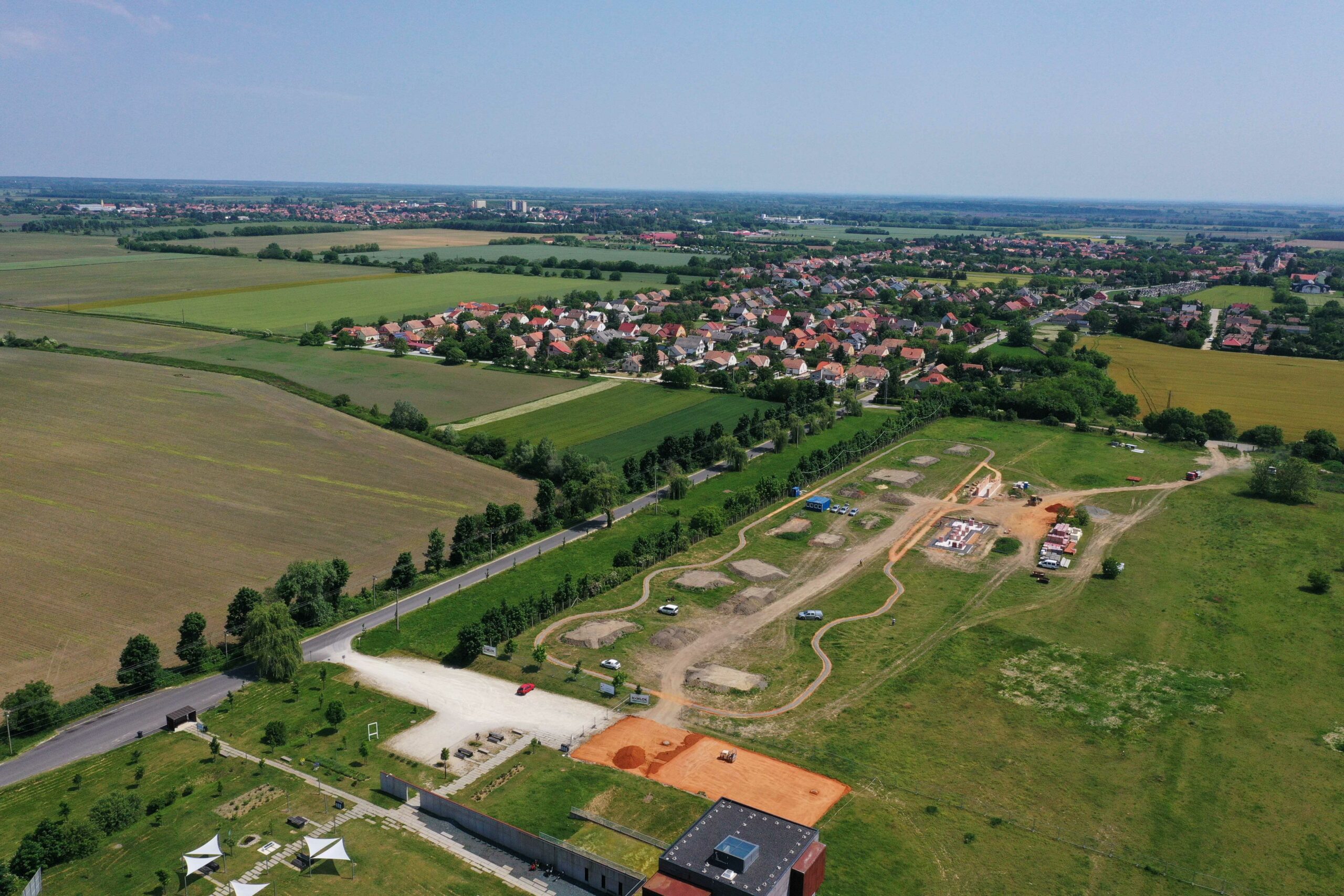 Construction of a railway historical park in Celldömölk